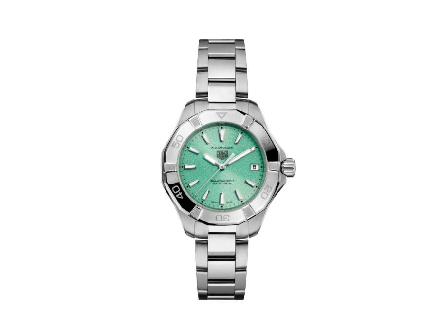 Aquaracer Professional 200 Solargraph Quarz Edelstahl 34mm türkises Zifferblatt Metallband