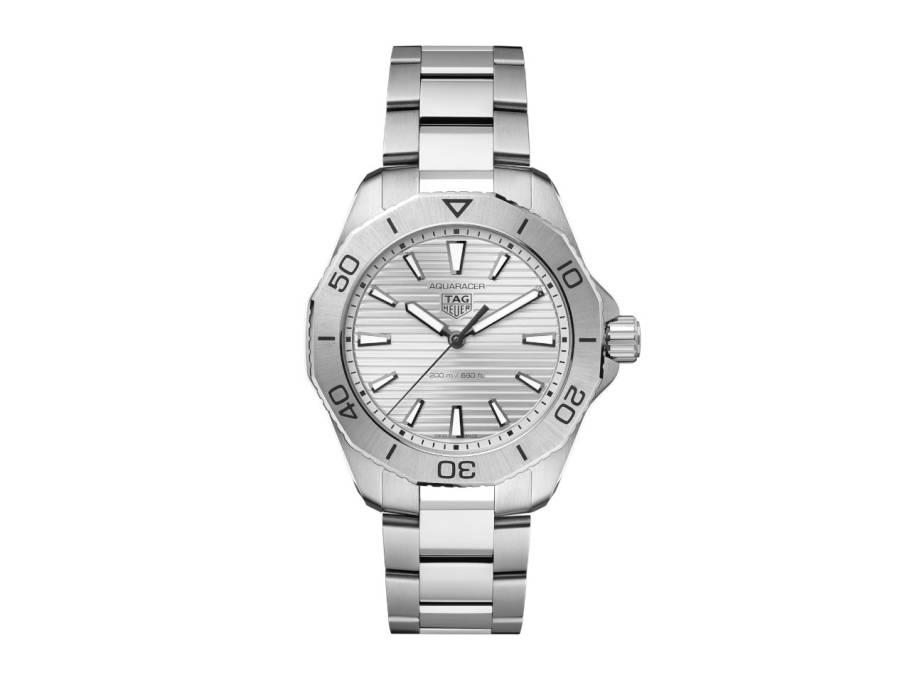 Aquaracer Professional 200 Quarz Edelstahl 40mm weißes Zifferblatt Metallband