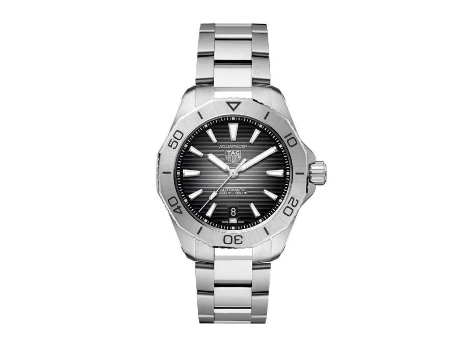 Aquaracer Professional 200 Date Automatik Edelstahl 40mm schwarzes Zfferblatt Metallband
