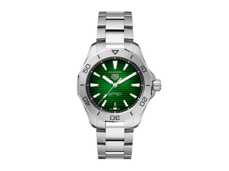 Aquaracer Professional 200 Automatik Edelstahl 40mm grünes Zifferblatt Metallband