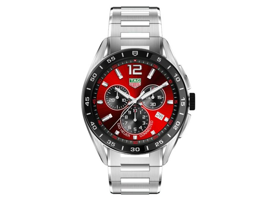  Connected Calibre E4 Smartwatch Edelstahl 45mm digitale Anzeige Metallband
