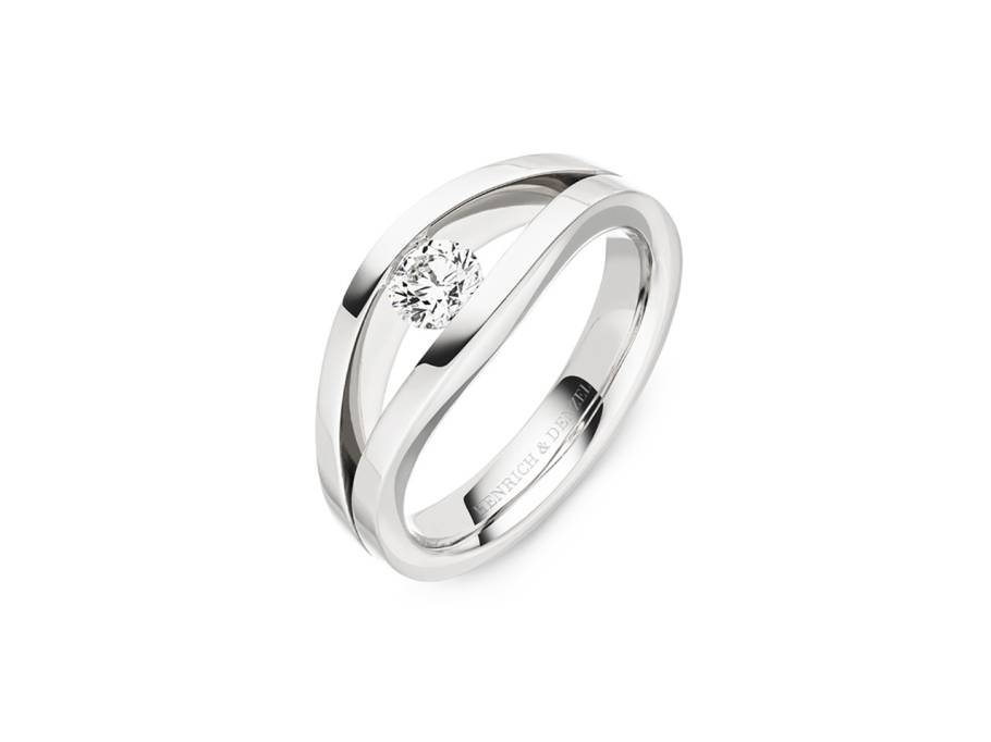Tensio Ring Platin mit Brillant 0,300ct