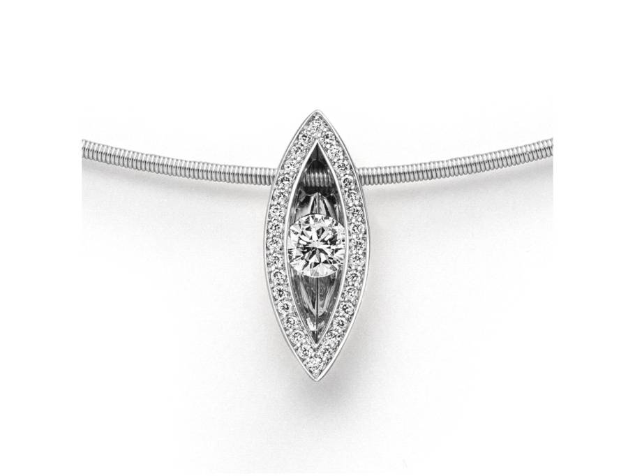 Tensio Anhänger Platin mit Brillanten 0,43ct