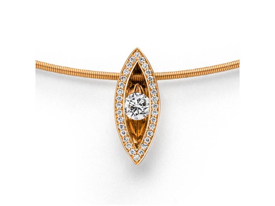 Tensio Anhänger Roségold mit Brillanten 0,43ct