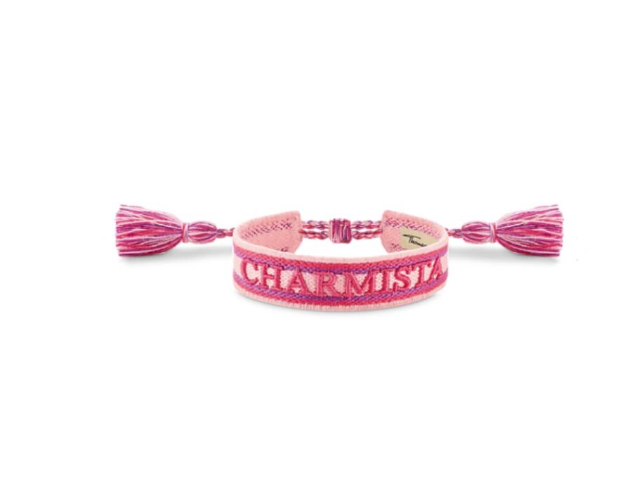 Armband aus Textil gewebt mit Kordelverschluss