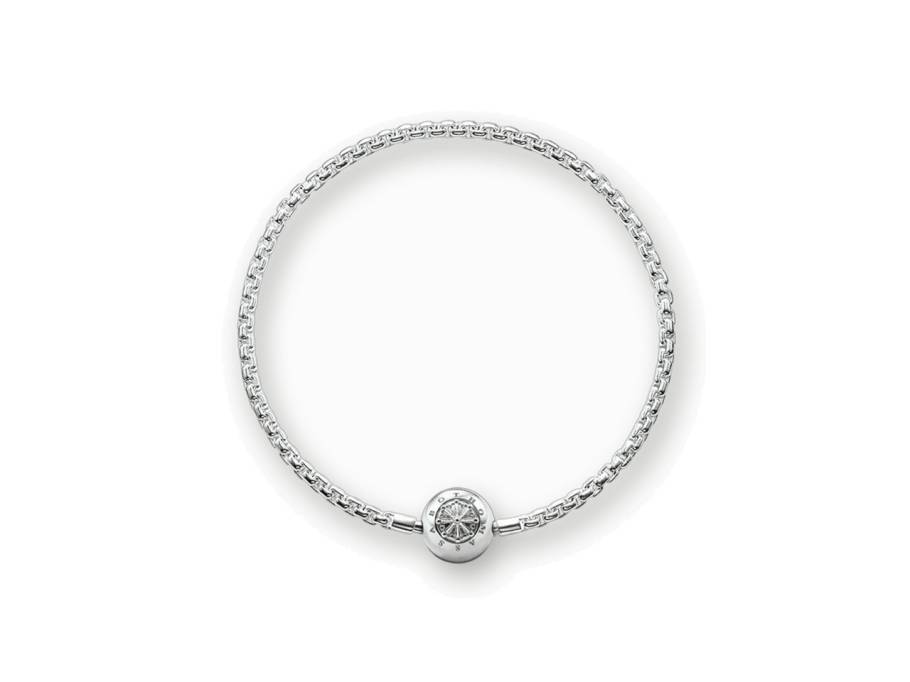 Karma Armband 17cm Silber