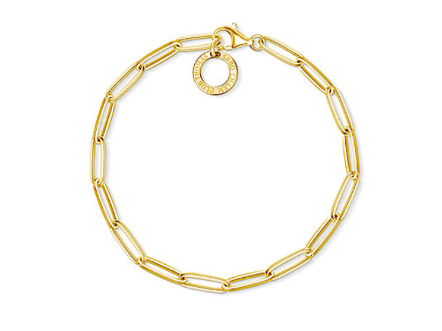 Charm Club Armband 18,5cm Silber vergoldet