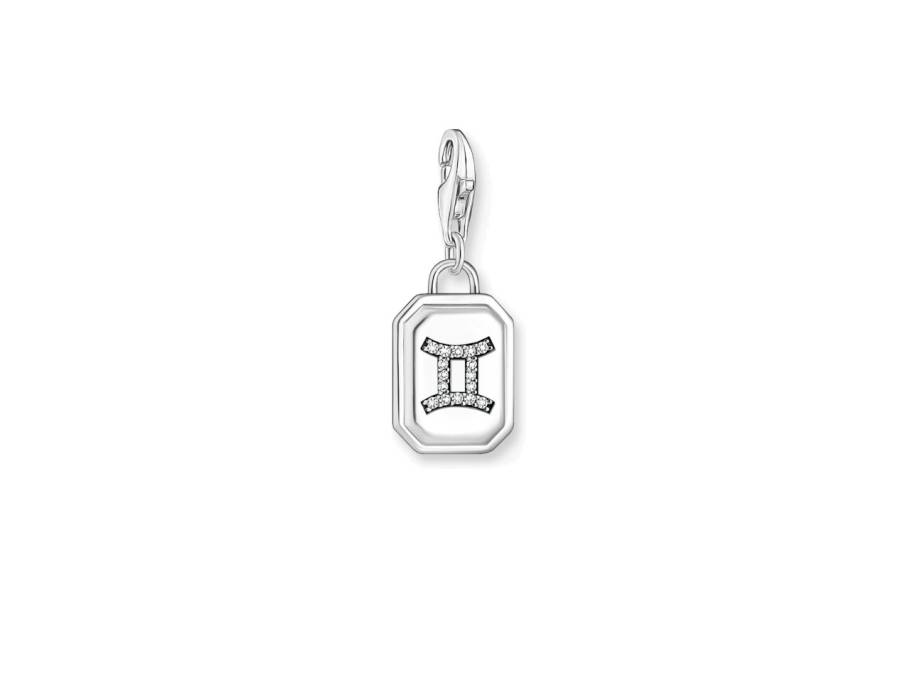 Charm-Anhänger Sternzeichen Zwilling Silber