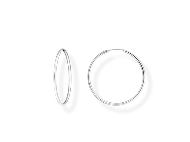 Chunky Creolen Silber 40mm