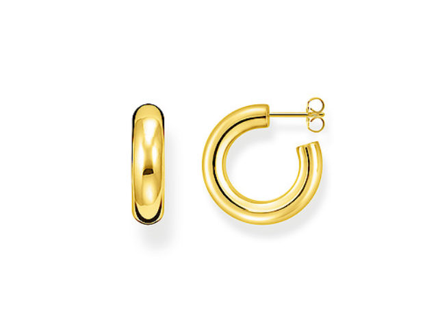 Creolen Silber Gelbvergoldung 24mm