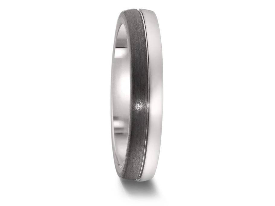 Titan und Carbon Trauring 09 Herrenring