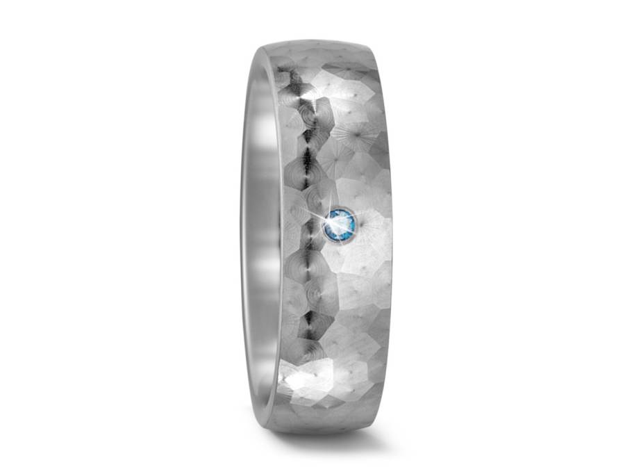 Titanring Nr. 43 mit Brillant