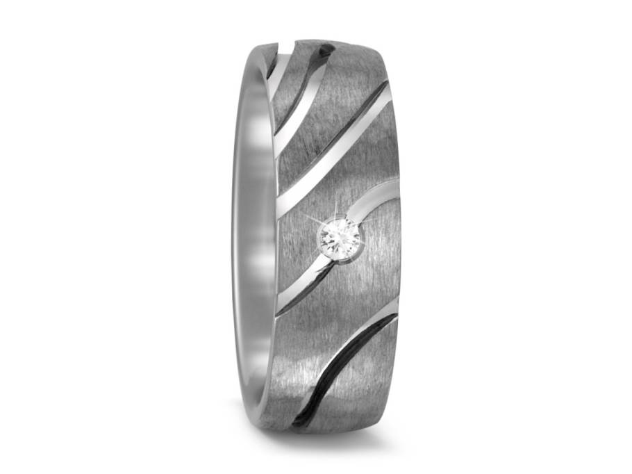 Titanring Nr. 48 mit Brillant