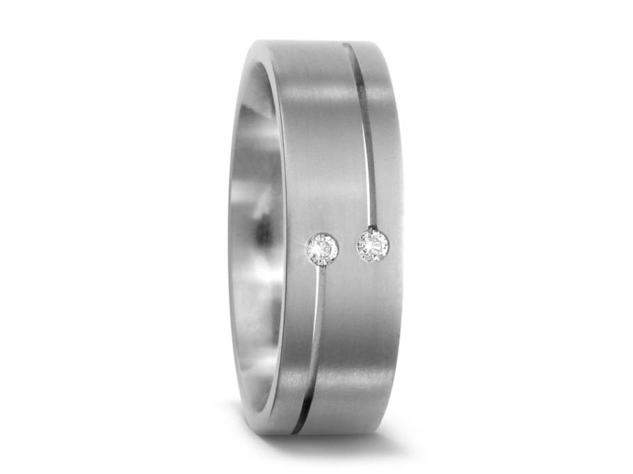 Titanring Nr. 16 mit Brillant