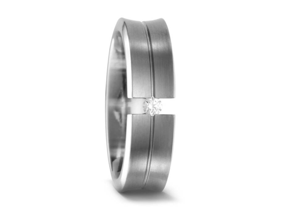 Titanring Nr. 28 mit Brillanten