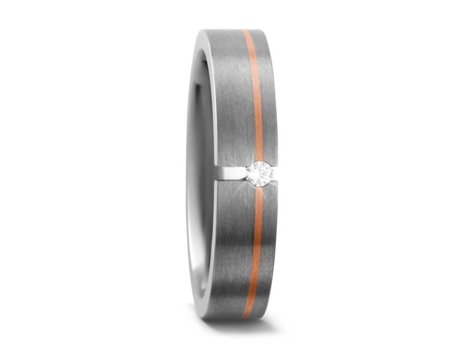 Titanring Nr. 15 mit Brillant