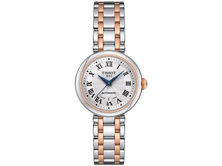 T-Lady Bellissima Automatic Damenuhr Edelstahl silber Metallband bicolor