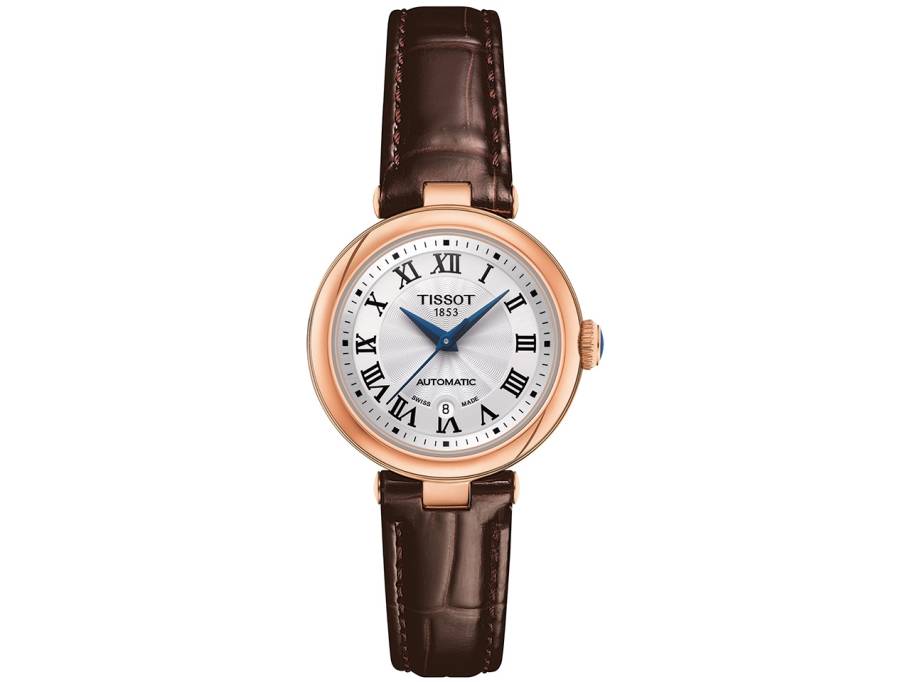 T-Lady Bellissima Automatic Damenuhr Edelstahl roségold Lederband
