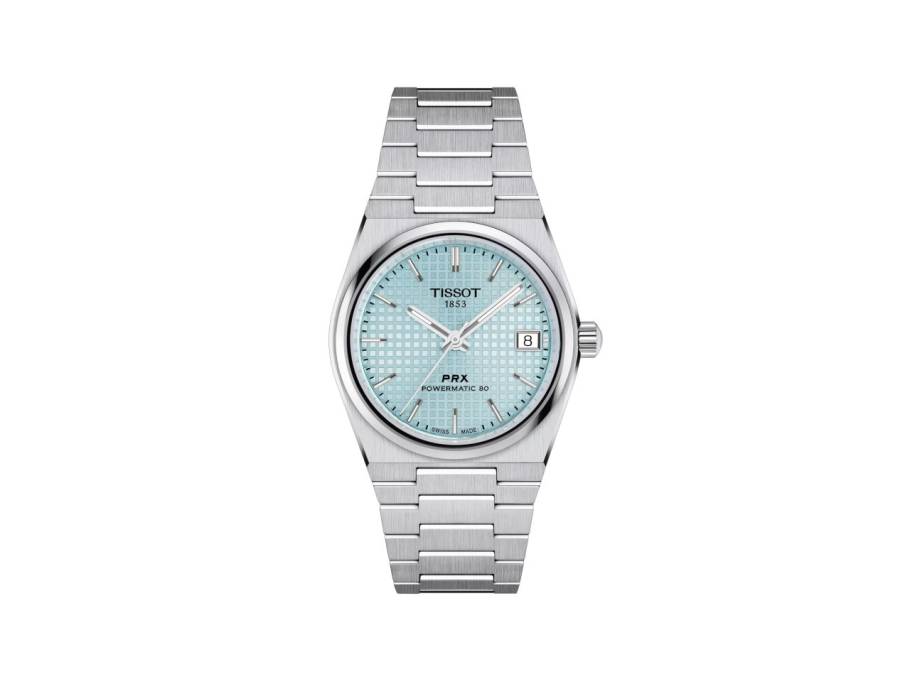 PRX Automatik Edelstahl 35mm blaues Zifferblatt Metallband