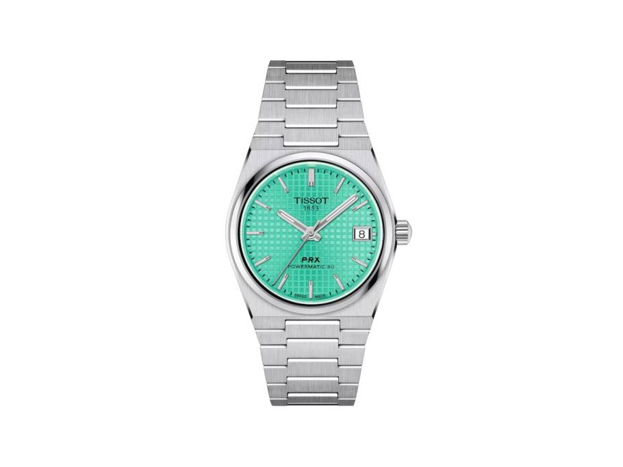 PRX Automatik Edelstahl 35mm grünes Zifferblatt Metallband
