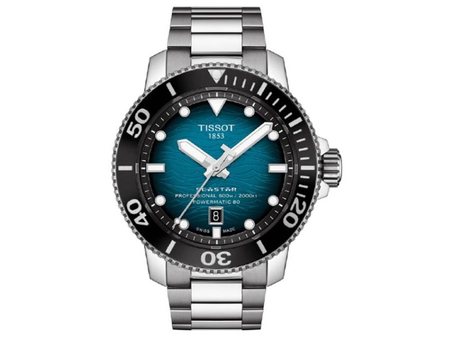 Seastar 2000 Professional Powermatic 80 hellblaues Zifferblatt Edelstahlband