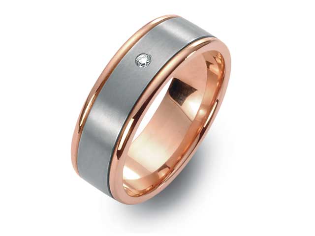 Titanring Nr. 11 mit Brillant