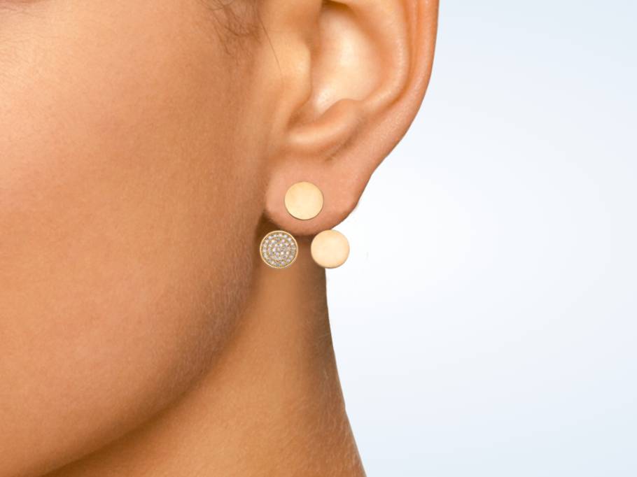 Trinity Ohrstecker Roségold mit Brillanten 0,290ct