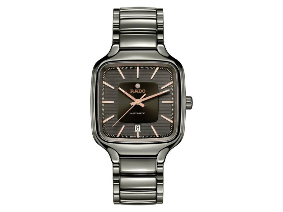  True Square Automatic Keramik grau 38mm Keramikband grau
