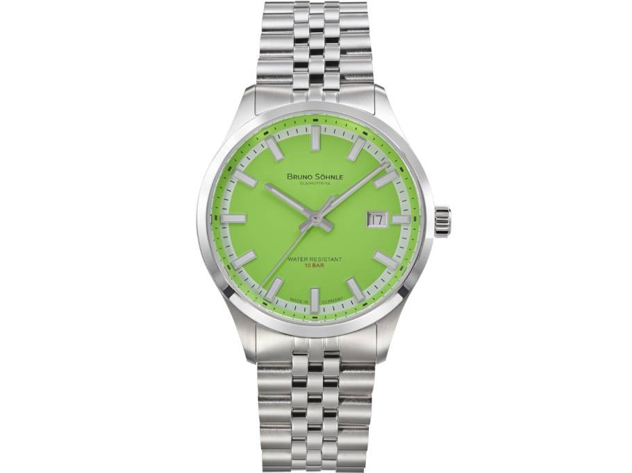 Turin Automatik Edelstahl 39,5mm hellgrünes Zifferblatt Metallband