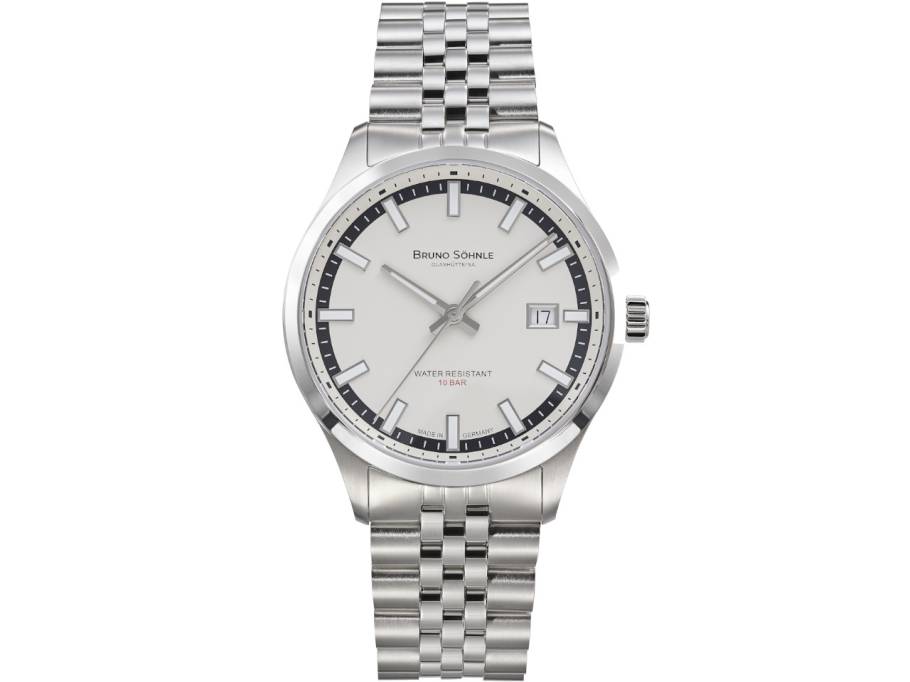 Turin Automatik Edelstahl 39,5mm hellgraues Zifferblatt Metallband