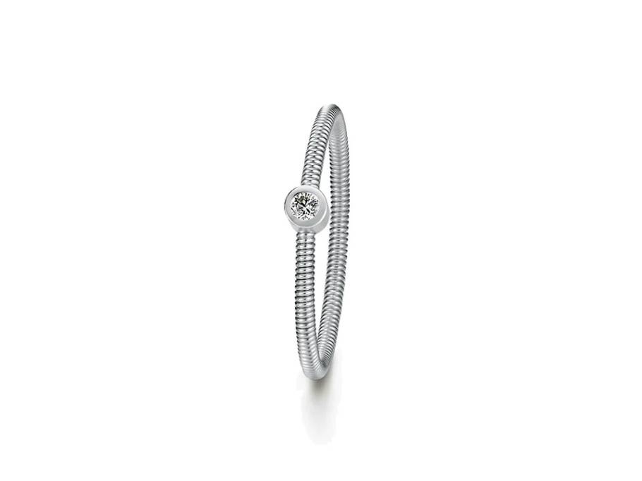 Artist  Ring mit 1 Brillant Platin