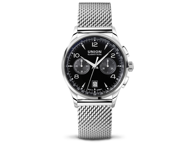  Noramis Chronograph schwarz Milanaiseband