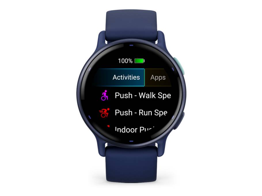  vívoactive 5 faserverstärktes Polymer marineblau 42mm marineblaues Kautschukband