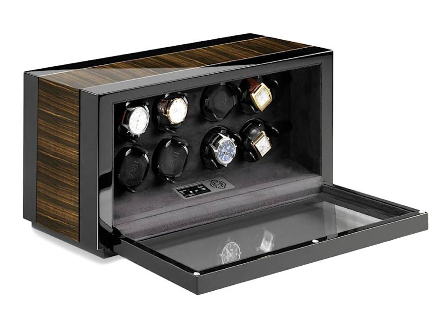 Vantage 8 Macassar Uhrenbeweger mit Hochglanzlack