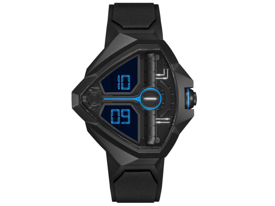 Ventura Edge Dune Limited Edition Quarz Edelstahl PVD-Schwarz 51x47mm schwarzes Zifferblatt Kautschukband