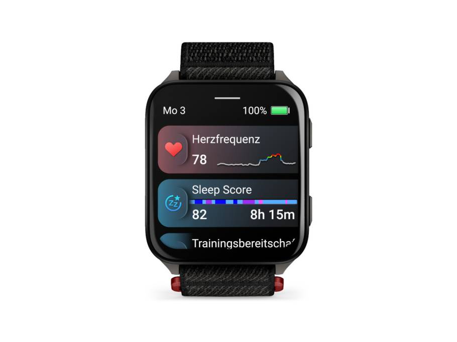   Venu X1 Schwarz faserverstärktes Polymer und Titan 41x46mm AMOLED-Display schwarzes Nylonband