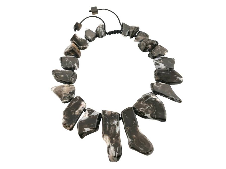 Chemnitz Mega Rocks Collier mit versteinertem Holz