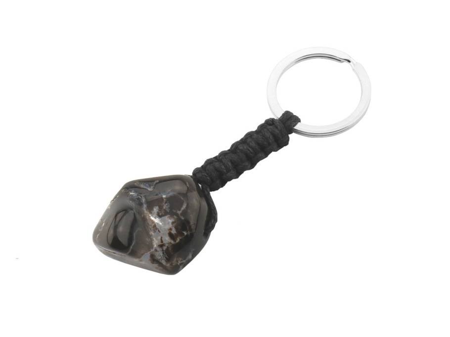 Chemnitz Rocks Schlüsselanhänger mit versteinertem Holz
