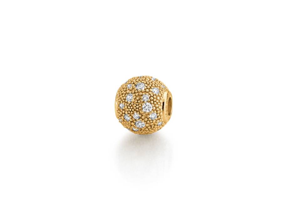 Wechselschließe Attraction Gelbgold  9mm mit Brillanten 0,324ct
