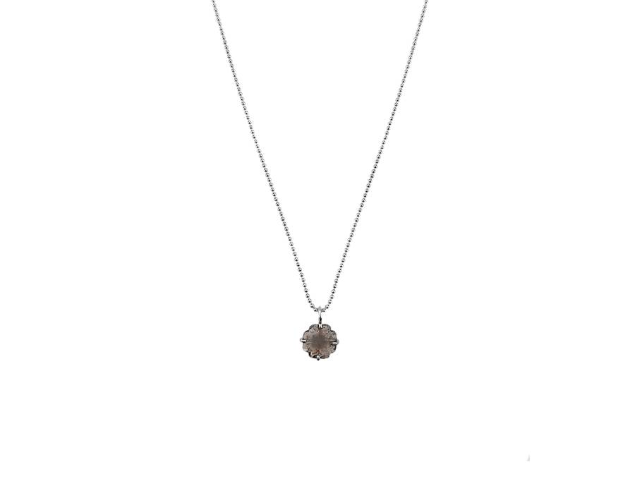 Michael Weggenmann Glory Collier aus Weißgold 43cm mit Fancy Diamant 0,790ct