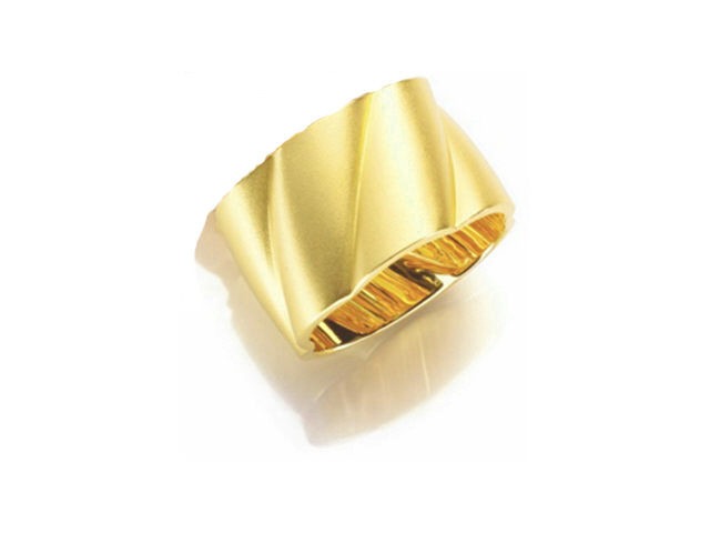 Wellenring Gelbgold 13mm