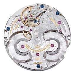 MeisterSinger Circularis - Handaufzugskaliber mit 120 Stunden Gangreserve